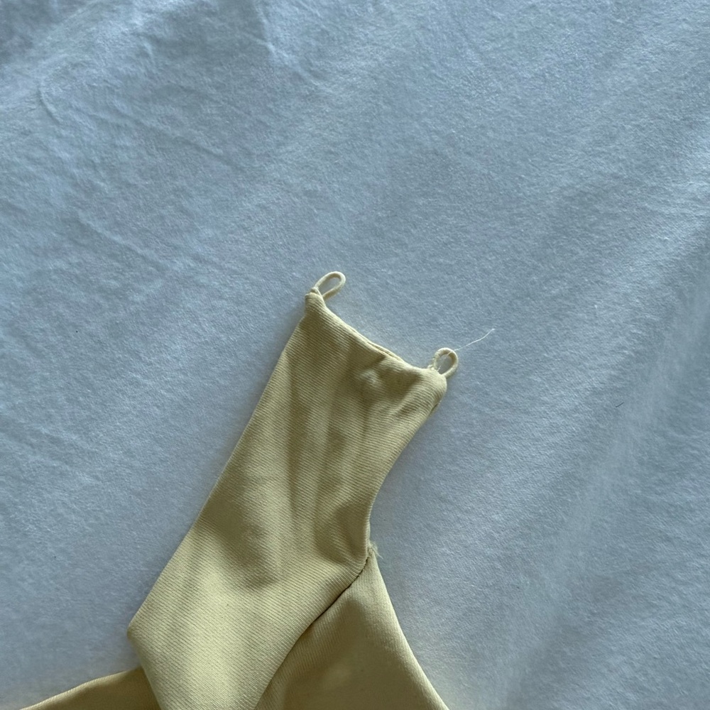 Zara Ruched Polyamide Sun Top – Gold Sunburst Detail ☀️✨ Size Small - Picture 9 of 10